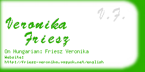 veronika friesz business card